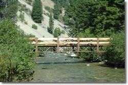 warm springs trail in lowman ranger district picture of bridge, dog parks and hikes in sun valley, idaho
